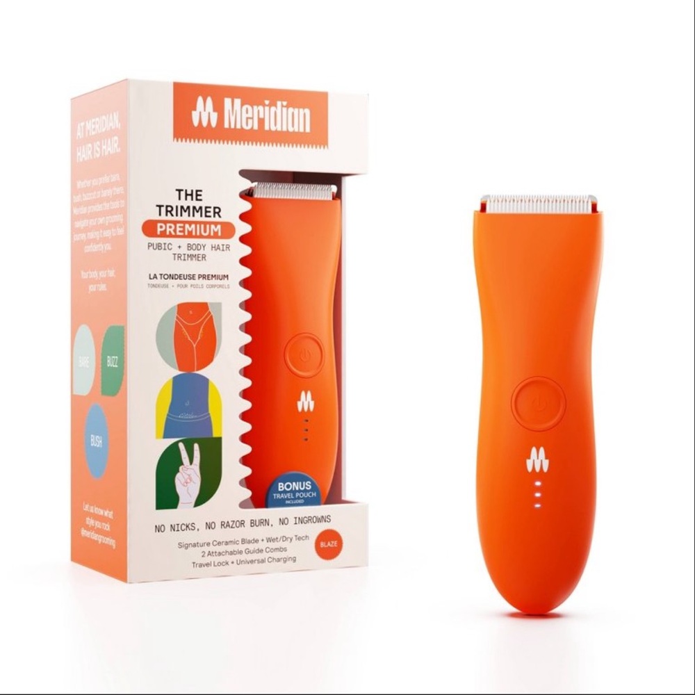 Meridian The Trimmer Premium Public Body Hair with Pouch
